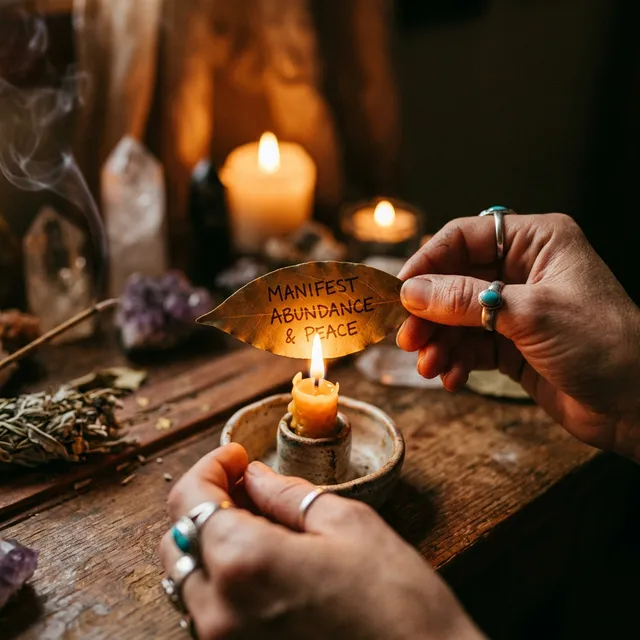 burning candle ritual spiritual