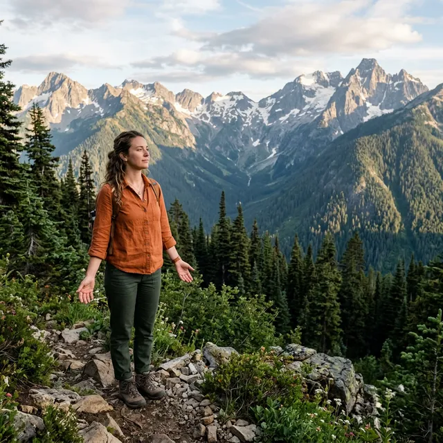 mountain nature grounding calm