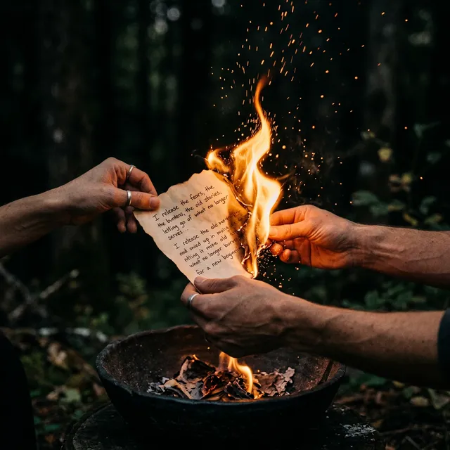 fire burning ritual release let go